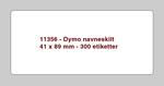 Etiketter - Dymo - Navneskilt - 11356 - 41x89mm